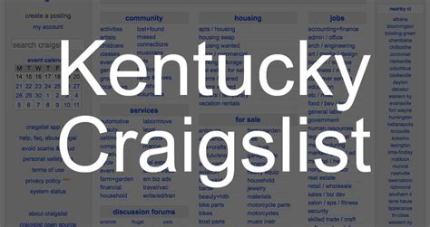 craigslist kentucky lexington ky